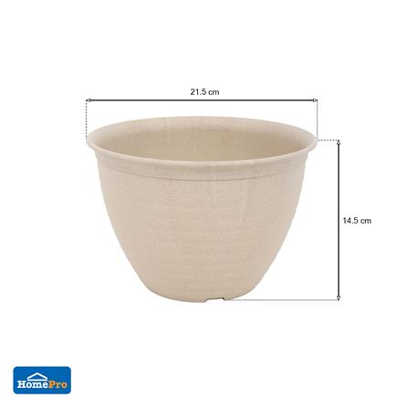 กระถางชีวภาพย่อยสลาย SPRING SUMO 21.5 ซม. สีน้ำตาลอ่อน_5