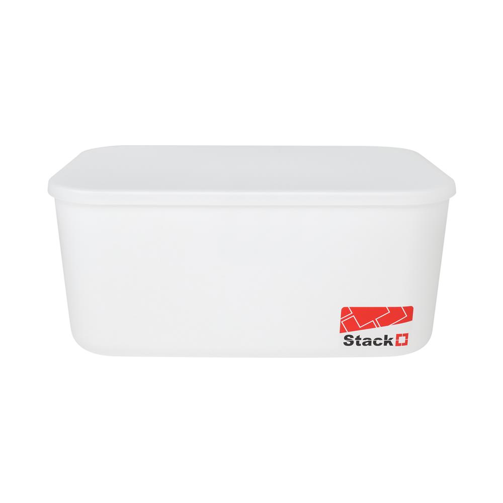 กล่องฝาปิด STACKO 63493 M CALLA 26x37x16 ซม. สีขาว