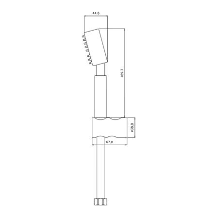 ชุดฝักบัวสายอ่อน 1 ระดับ WS รุ่น WS-8130BA สีสเตนเลส_1