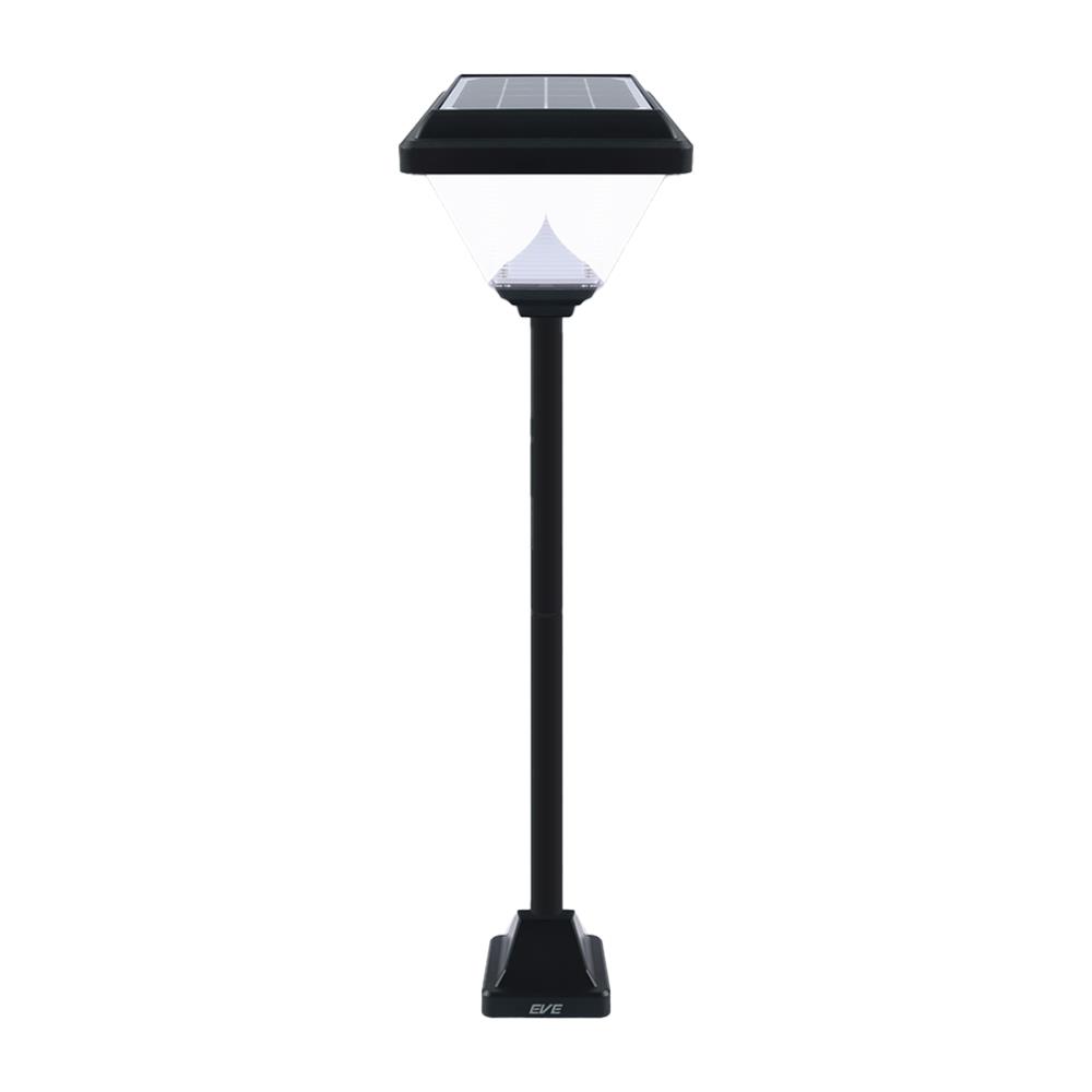 ไฟหัวเสา SOLAR EVE 595545 2 วัตต์ COOLWHITE DAYLIGHT WARMWHITE สีดำ