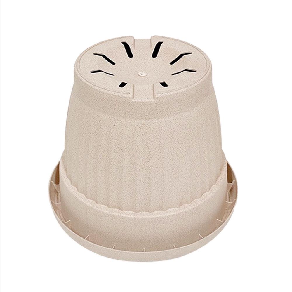 กระถางชีวภาพย่อยสลาย SPRING LOUIS 18 ซม. สีน้ำตาลอ่อน