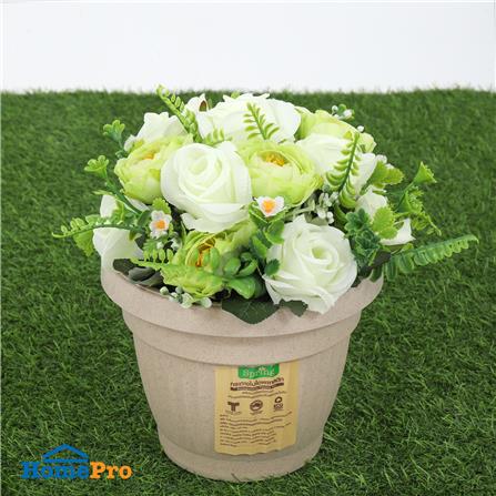 กระถางชีวภาพย่อยสลาย SPRING LOUIS 18 ซม. สีน้ำตาลอ่อน_4