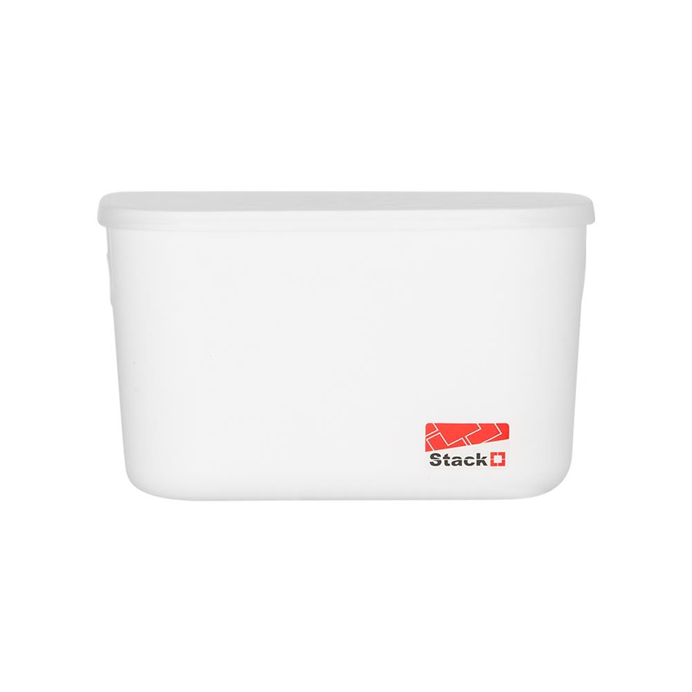 กล่องฝาปิด STACKO 63492 M CALLA 18x26.5x16 ซม. สีขาว