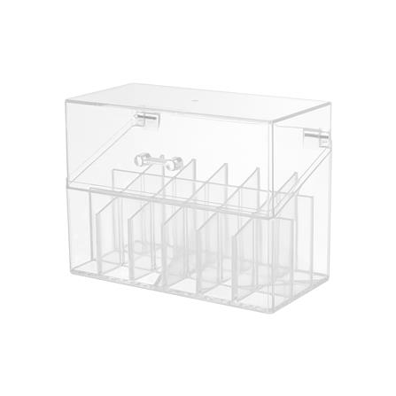 อุปกรณ์จัดเก็บเครื่องสำอาง ช่องใส่ลิปสติก 18 ช่อง STACKO GLOSSY 16.5x8.3x12.3 ซม. สีใส_0