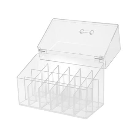 อุปกรณ์จัดเก็บเครื่องสำอาง ช่องใส่ลิปสติก 18 ช่อง STACKO GLOSSY 16.5x8.3x12.3 ซม. สีใส_2