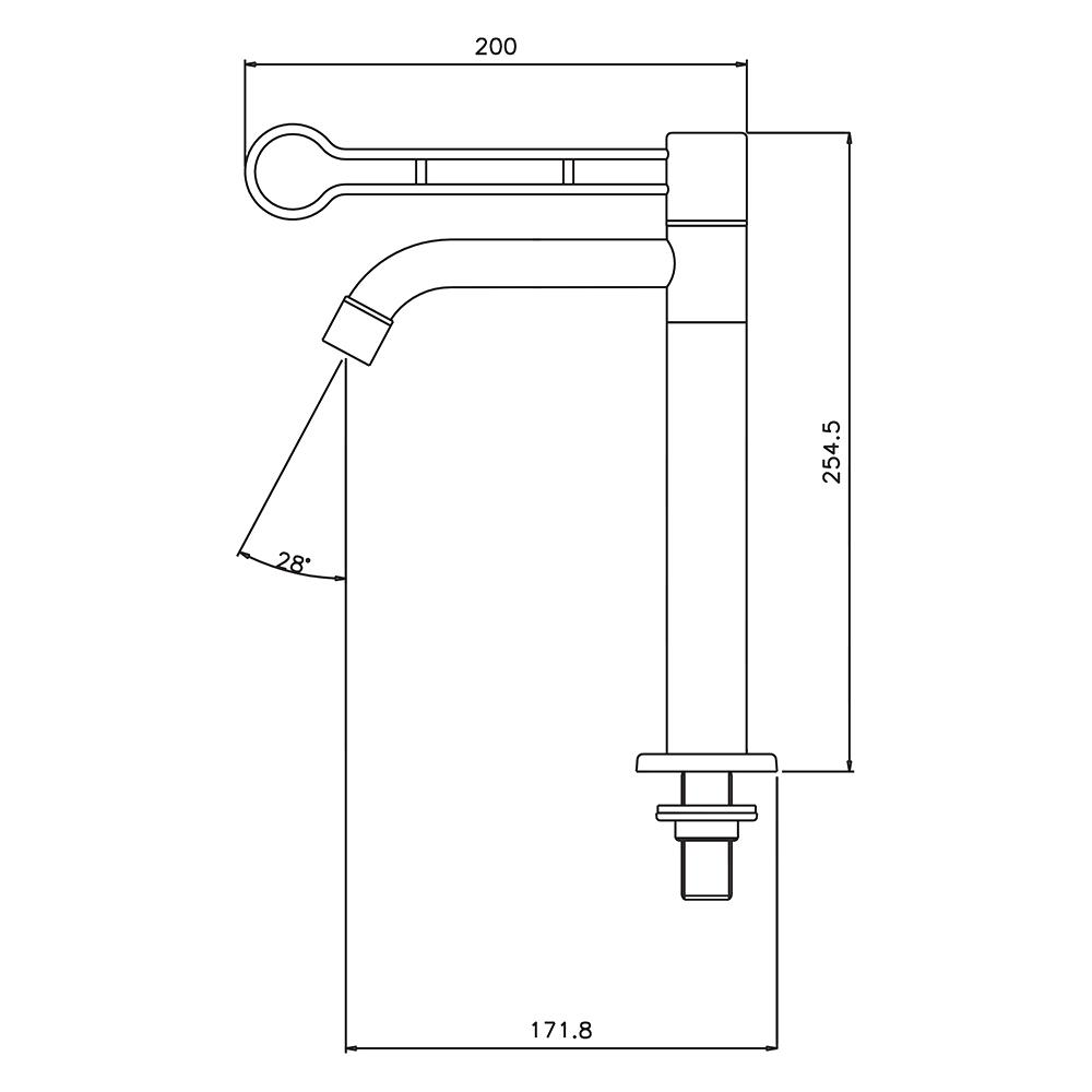 ก๊อกอ่างล้างหน้า WS WS-0501HBA