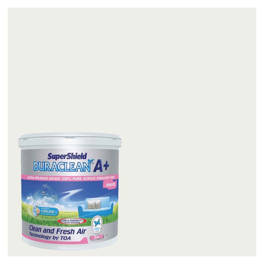 สีน้ำทาภายใน TOA SUPERSHIELD DURACLEAN A PLUS #8260 สี MERCURY ด้าน 2.5 แกลลอน
