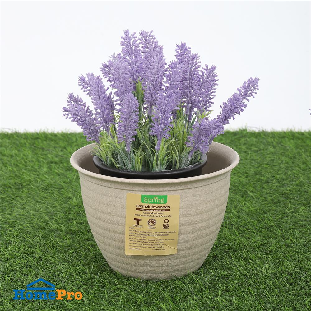 กระถางชีวภาพย่อยสลาย SPRING SUMO 18.3 ซม. สีน้ำตาลอ่อน