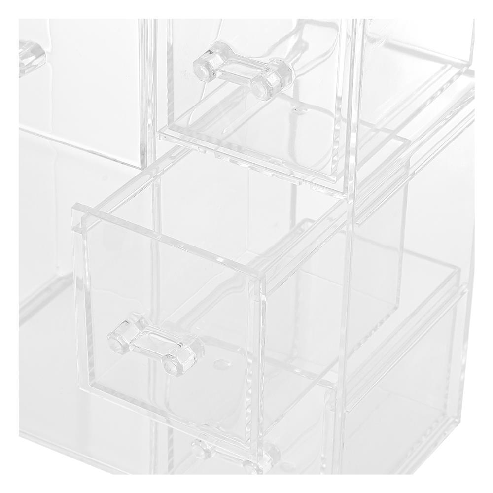 อุปกรณ์จัดเก็บเครื่องสำอาง 3 ลิ้นชัก STACKO GLOSSY 18x9.5x21 ซม. สีใส