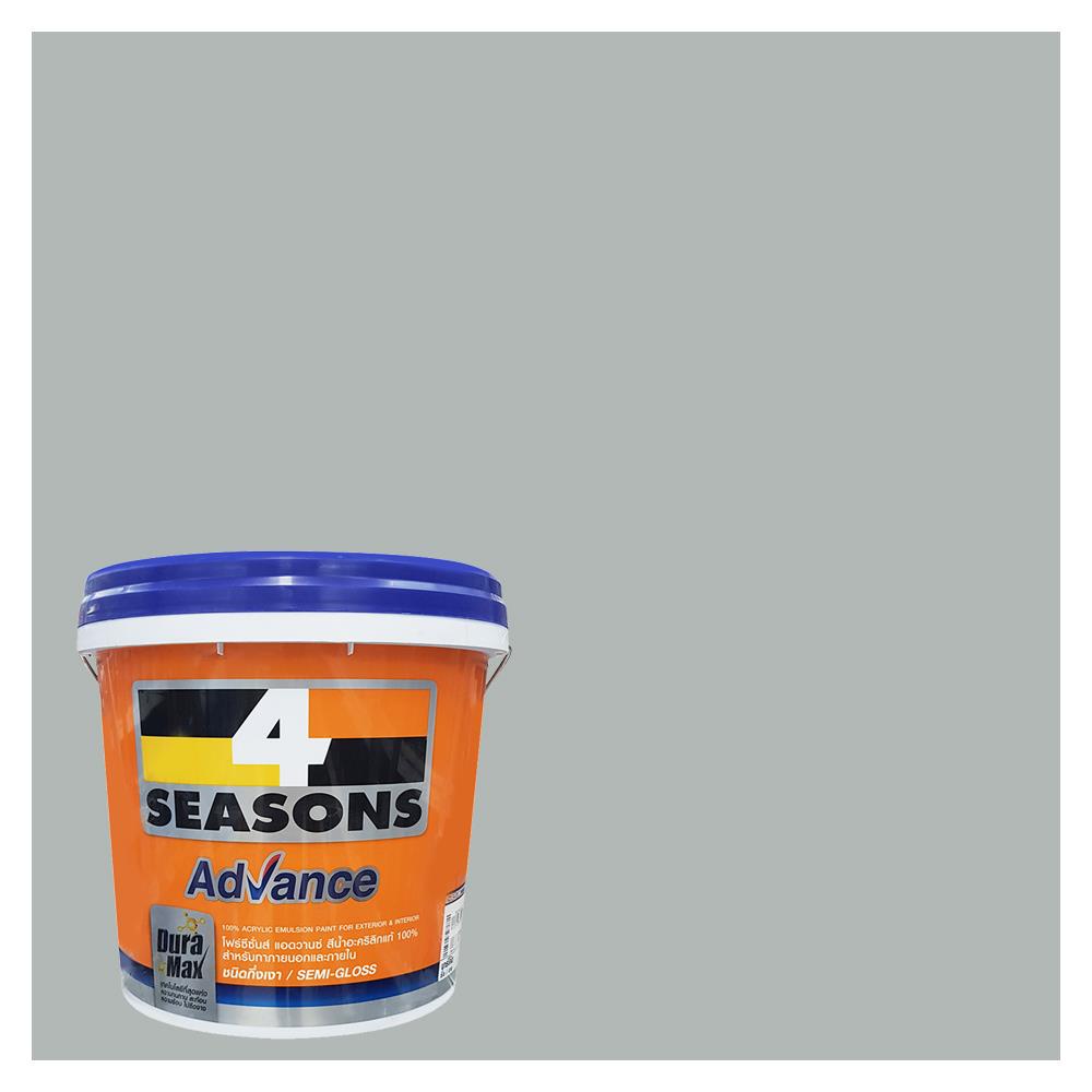 สีน้ำทาภายนอก TOA 4 SEASONS ADVANCE #8314 สี WINTRY GREY กึ่งเงา 2.5 แกลลอน