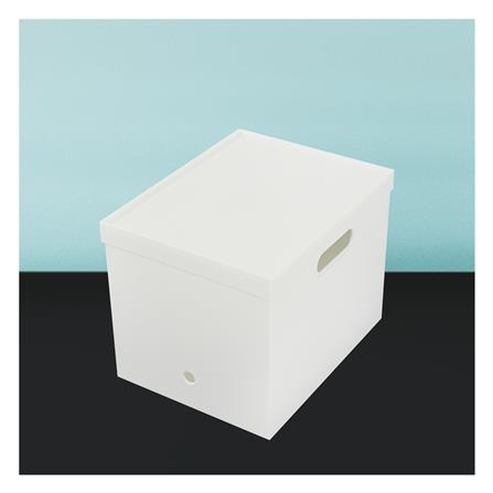 ฝากล่องเก็บของ STACKO BALLI 32.9x25.7x3 ซม. สีขาว_4