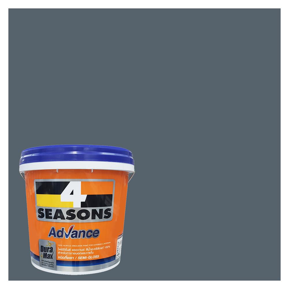 สีน้ำทาภายนอก TOA 4 SEASONS ADVANCE 8262 สี BLUE LAKE กึ่งเงา 2.5 แกลลอน