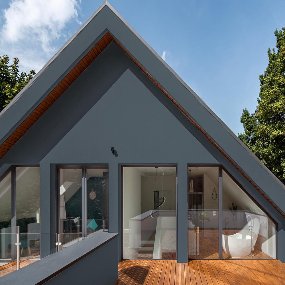 สีน้ำทาภายนอก TOA 4 SEASONS ADVANCE 8262 สี BLUE LAKE กึ่งเงา 2.5 แกลลอน