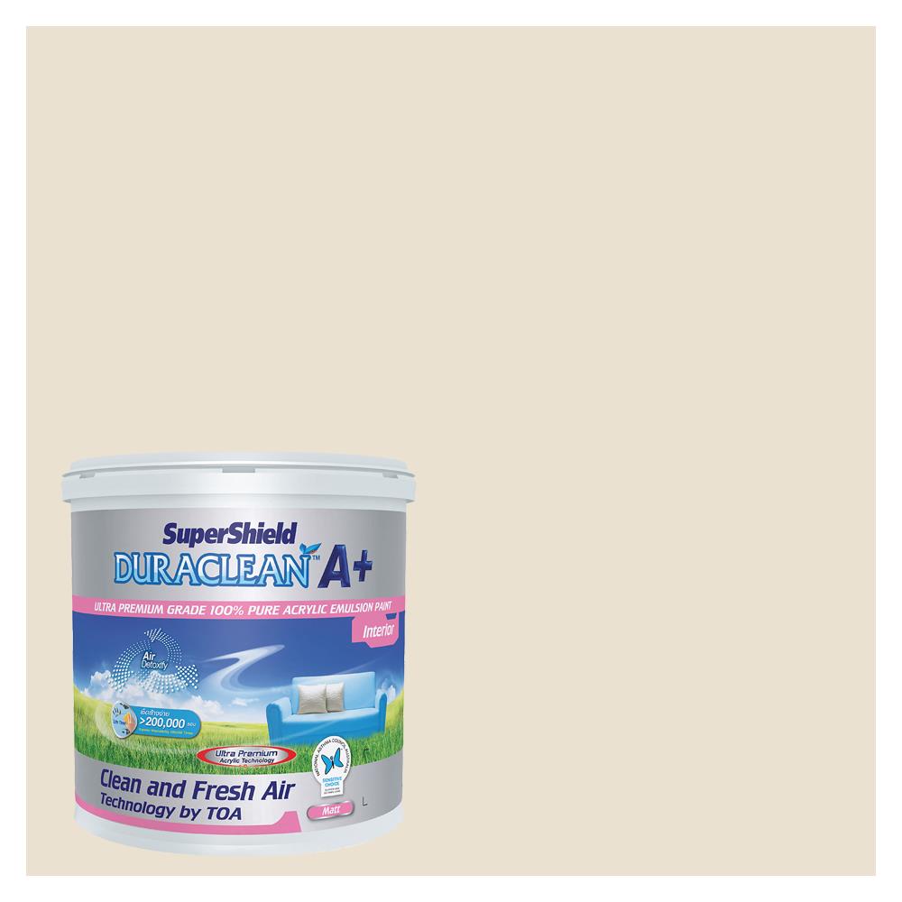 สีน้ำทาภายใน TOA SUPERSHIELD DURACLEAN A PLUS #8499 สี MEADOW DAY ด้าน 2.5 แกลลอน