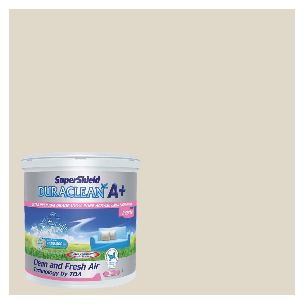 สีน้ำทาภายใน TOA SUPERSHIELD DURACLEAN A PLUS #8459 สี TRAVERTINE TRAIL ด้าน 2.5 แกลลอน