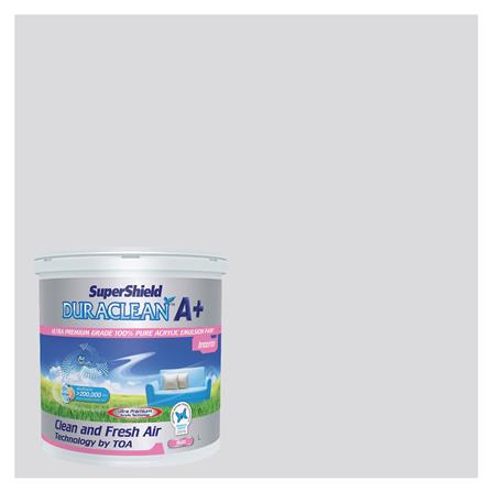 สีน้ำทาภายใน TOA SUPERSHIELD DURACLEAN A PLUS #8332 สี WIBERIAN SNOWFLAKE ด้าน 2.5 แกลลอน_0