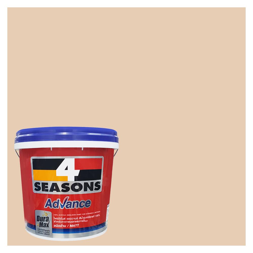 สีน้ำทาภายนอก ชนิดด้าน TOA 4 SEASONS ADVANCE 8570 สี REGINA BEACH 2.5 แกลลอน