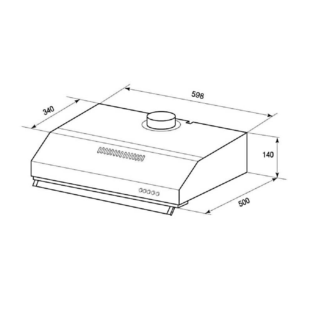เครื่องดูดควันมาตรฐาน MEX 2950X60 60 ซม.