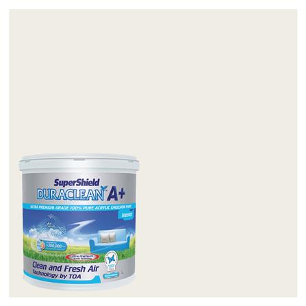 สีน้ำทาภายใน TOA SUPERSHIELD DURACLEAN A PLUS #8444 สี SIERA BLANCA กึ่งเงา 2.5 แกลลอน