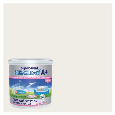 สีน้ำทาภายใน TOA SUPERSHIELD DURACLEAN A PLUS #8444 สี SIERA BLANCA ด้าน 2.5 แกลลอน_0