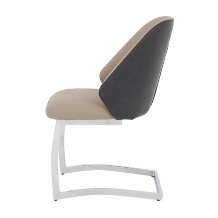 เก้าอี้ห้องอาหาร FURDINI REST สีแทน/เทาเข้ม_2