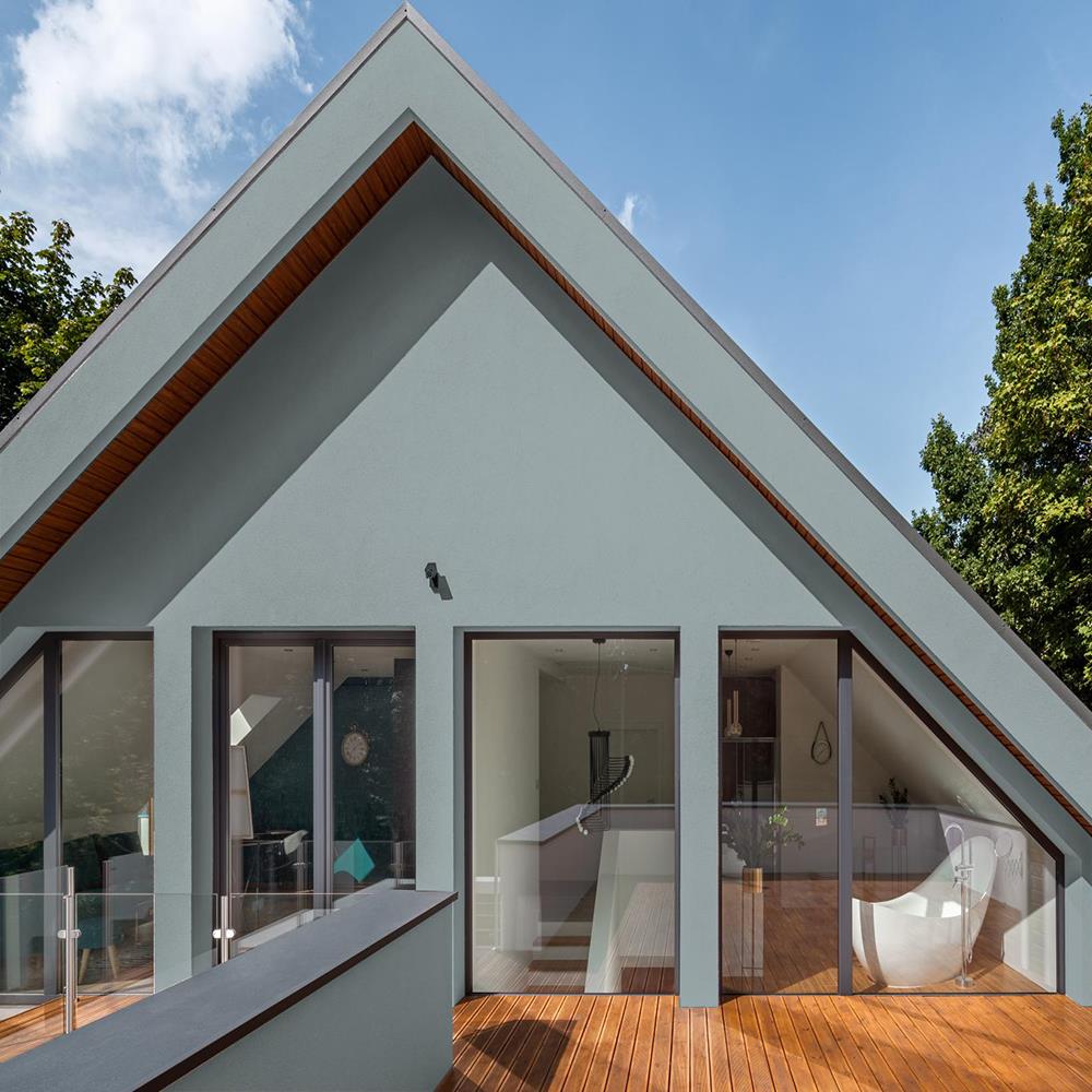 สีน้ำทาภายนอก ชนิดกึ่งเงา TOA 4 SEASONS ADVANCE 8337 สี WATERBY GREY 2.5 แกลลอน