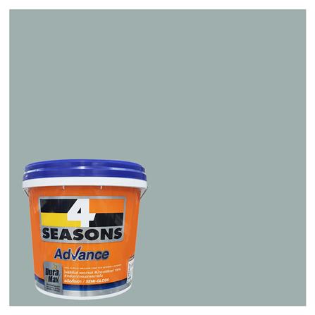 สีน้ำทาภายนอก ชนิดกึ่งเงา TOA 4 SEASONS ADVANCE 8337 สี WATERBY GREY 2.5 แกลลอน_0