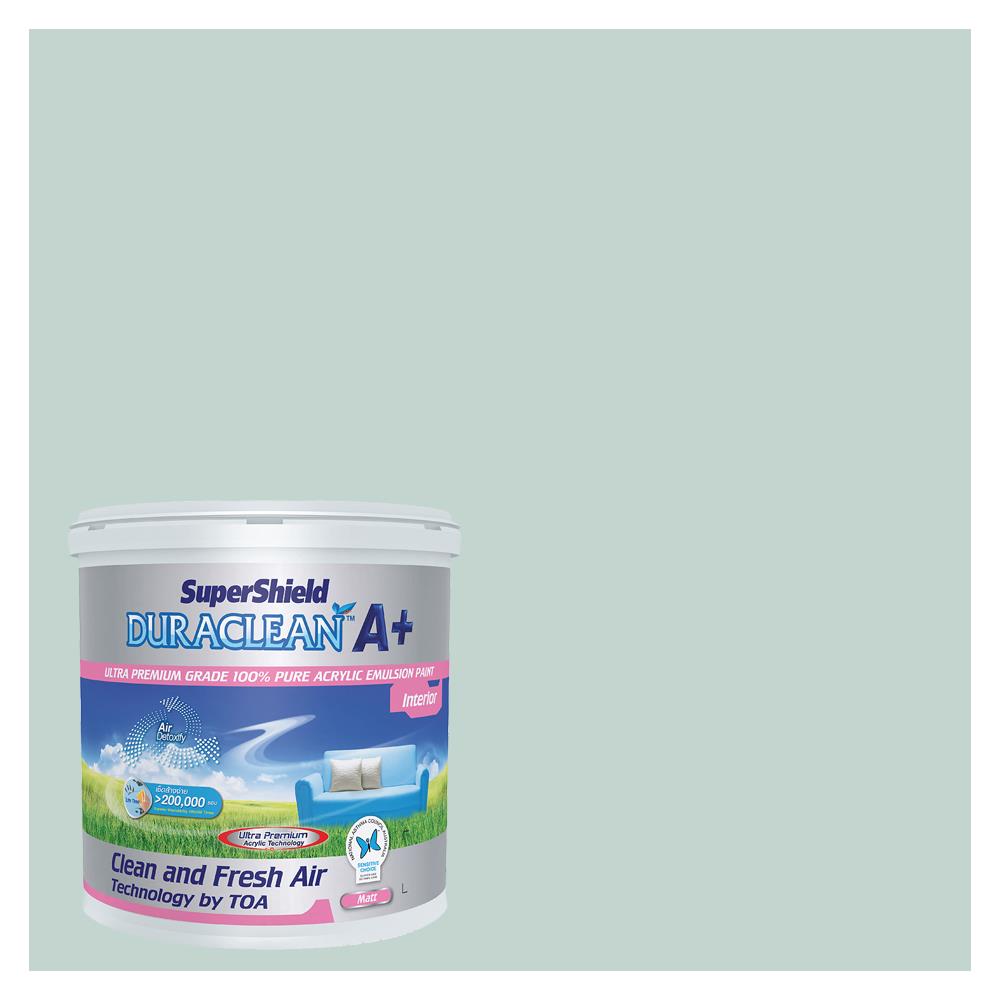 สีน้ำทาภายใน TOA SUPERSHIELD DURACLEAN A PLUS #8346 สี MISTY HARBOR 2.5 ด้าน แกลลอน