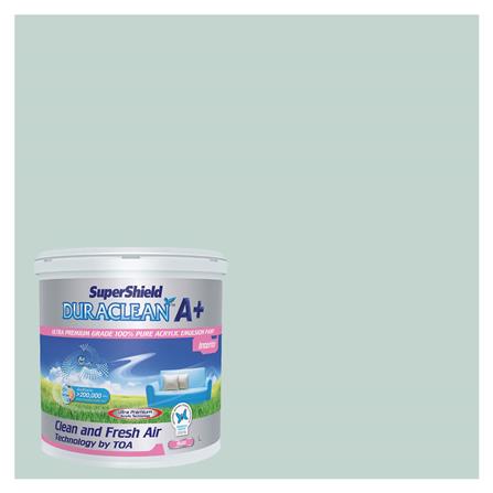 สีน้ำทาภายใน TOA SUPERSHIELD DURACLEAN A PLUS #8346 สี MISTY HARBOR 2.5 ด้าน แกลลอน_0