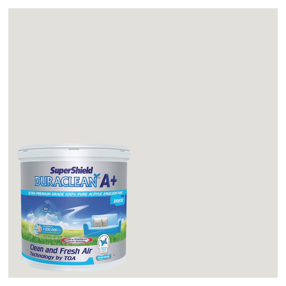 สีน้ำทาภายใน TOA SUPERSHIELD DURACLEAN A PLUS #8300 สี SNOWFLAKE CONFETTI กึ่งเงา 2.5 แกลลอน