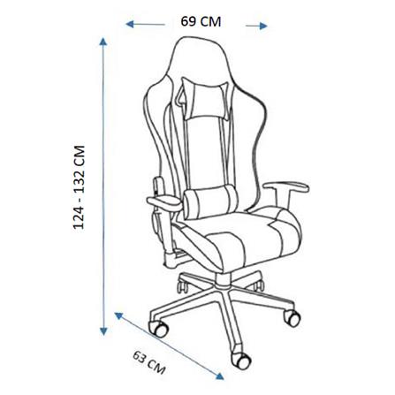 เก้าอี้เกมมิ่ง FURDINI THANE สีดำ/น้ำเงิน_8