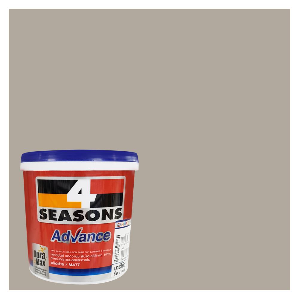 สีน้ำทาภายนอก TOA 4 SEASONS ADVANCE 8441 สี ZANZIBAR ด้าน 2.5 แกลลอน