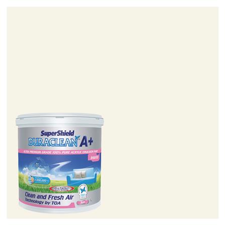 สีน้ำทาภายใน TOA SUPERSHIELD DURACLEAN A PLUS #8791 สี WARM CREAM ด้าน 2.5 แกลลอน