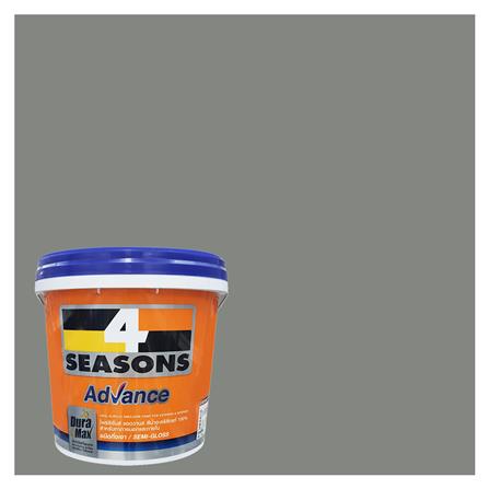 สีน้ำทาภายนอกTOA 4 SEASONS ADVANCE 8328 สี SLIPPERY SHALE กึ่งเงา 2.5 แกลลอน_0