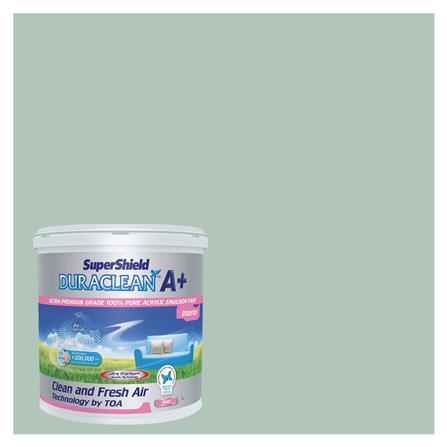 สีน้ำทาภายใน TOA SUPERSHIELD DURACLEAN A PLUS #8354 สี SOFT SPRUCE ด้าน 2.5 แกลลอน_0