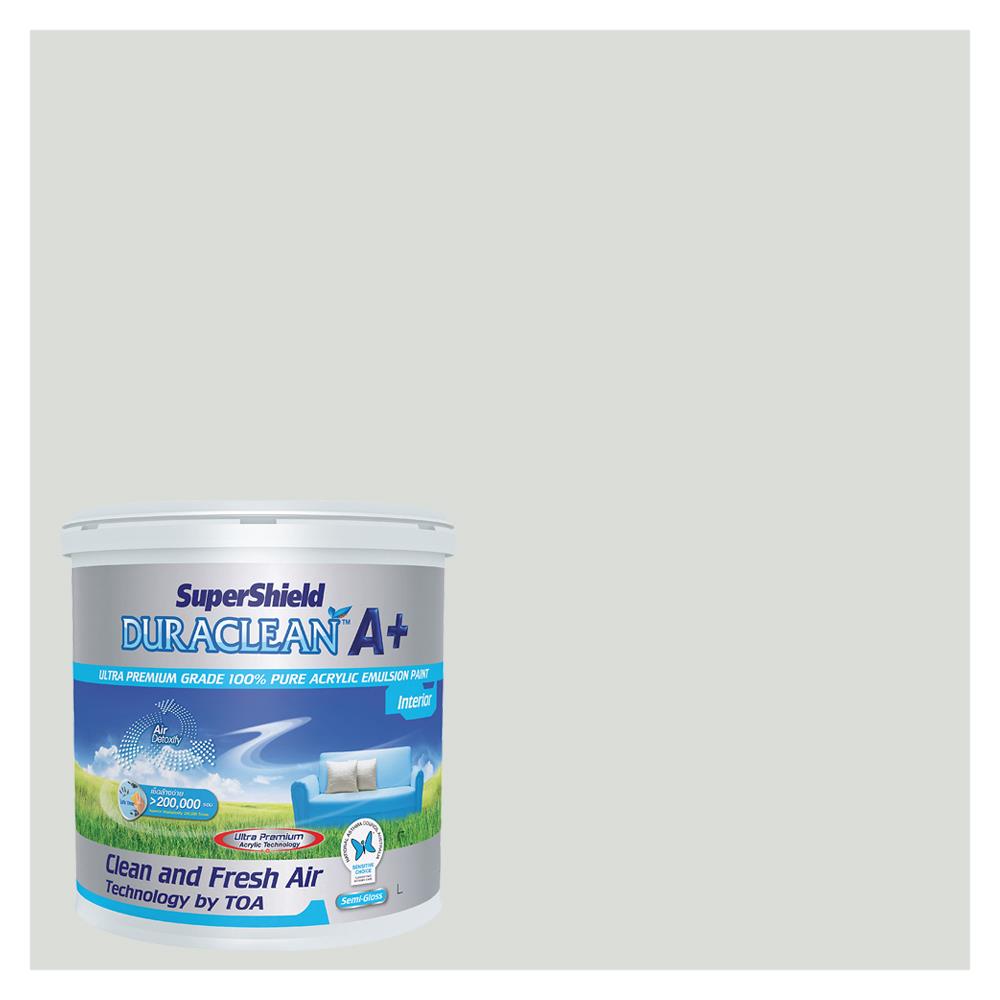 สีน้ำทาภายใน TOA SUPERSHIELD DURACLEAN A PLUS #8316 สี FIRST FROST กึ่งเงา 2.5 แกลลอน