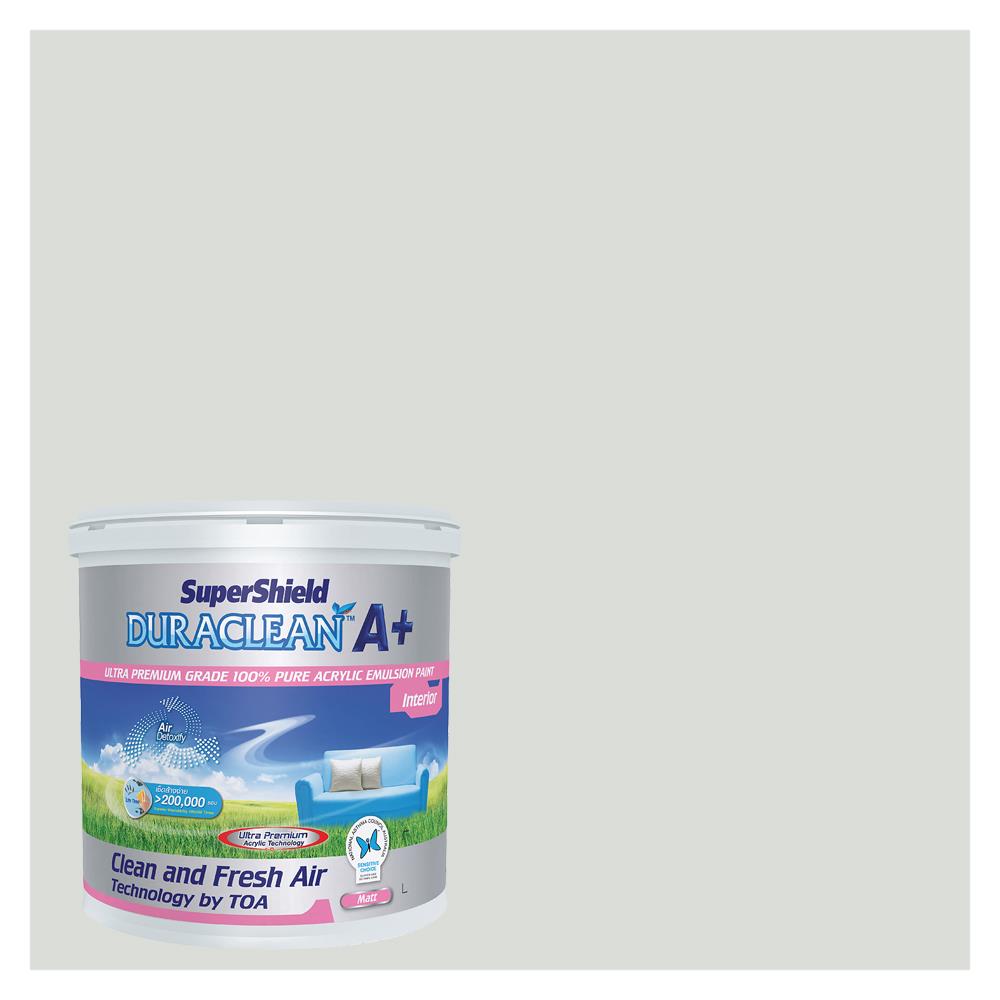 สีน้ำทาภายใน TOA SUPERSHIELD DURACLEAN A PLUS #8316 สี FIRST FROST ด้าน 2.5 แกลลอน