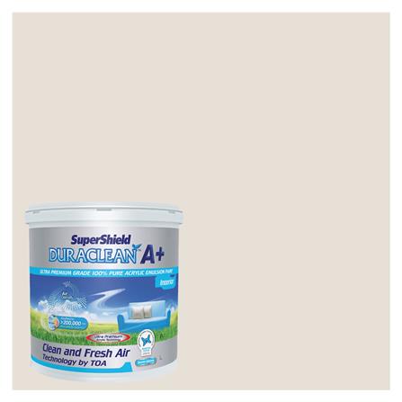 สีน้ำทาภายใน TOA SUPERSHIELD DURACLEAN A PLUS #8764 สี LAMB'S WOOL กึ่งเงา 2.5 แกลลอน