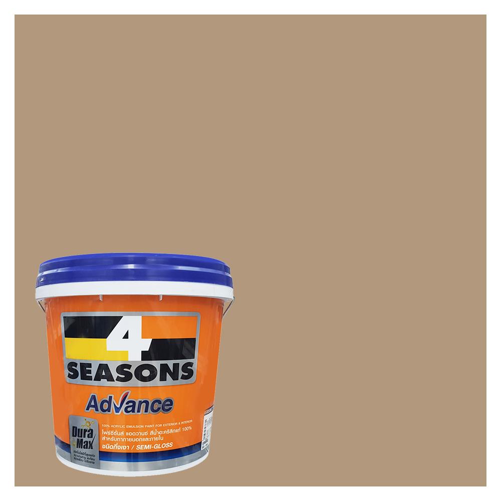 สีน้ำทาภายนอก TOA 4 SEASONS ADVANCE 8544 สี UNDER COVER กึ่งเงา 2.5 แกลลอน
