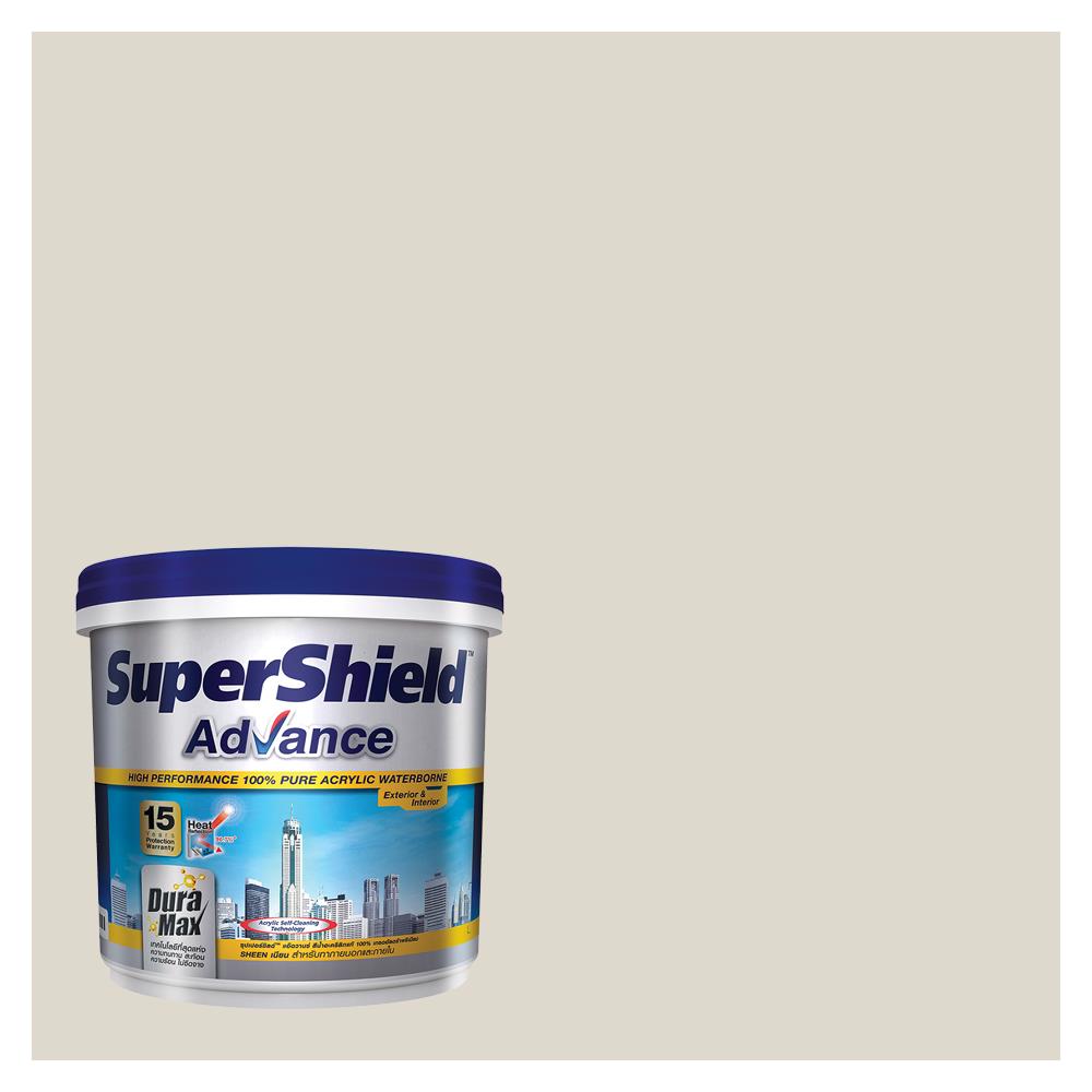 สีน้ำทาภายนอก TOA SUPERSHIELD ADVANCE 844 สี GREY PLUME เนียน 9 ลิตร
