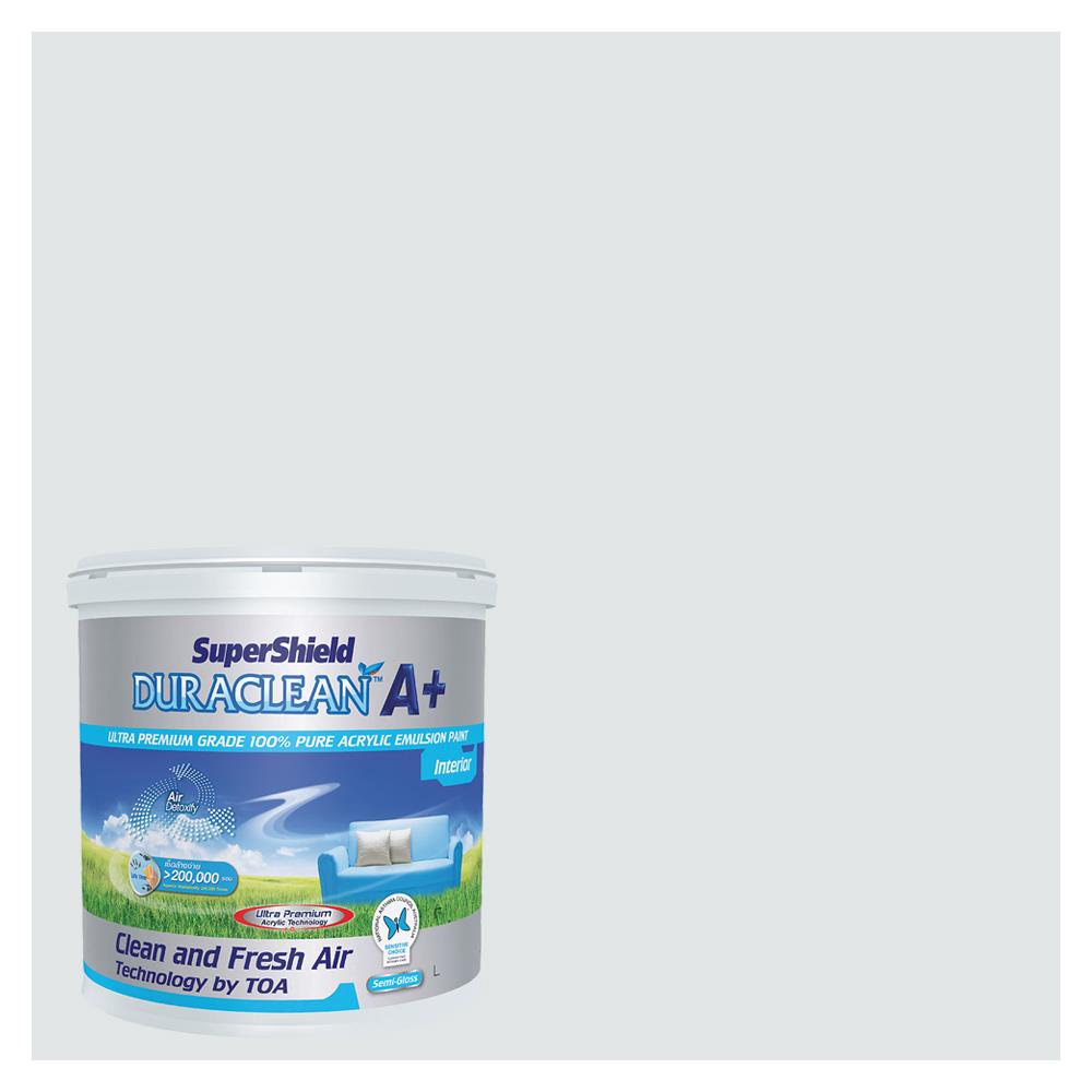 สีน้ำทาภายใน TOA SUPERSHIELD DURACLEAN A PLUS #8276 สี SNIPPET OF BLUE กึ่งเงา 2.5 แกลลอน