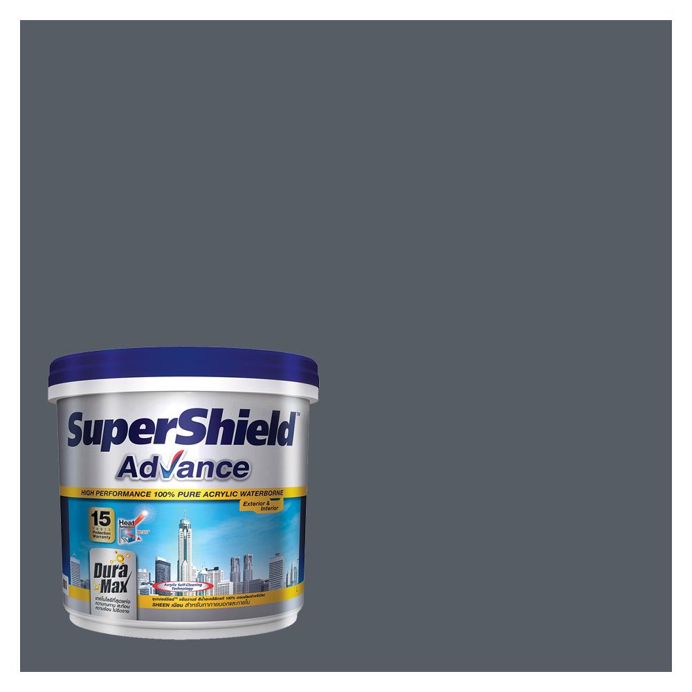 สีน้ำทาภายนอก TOA SUPERSHIELD ADVANCE 8254 สี SMOKY HEARTH เนียน 9 ลิตร