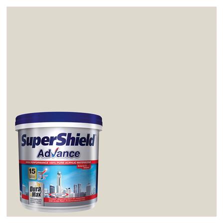 สีน้ำทาภายนอก ชนิดกึ่งเงา TOA SUPERSHIELD ADVANCE 8443 สี GREY PLUME 9 ลิตร_0