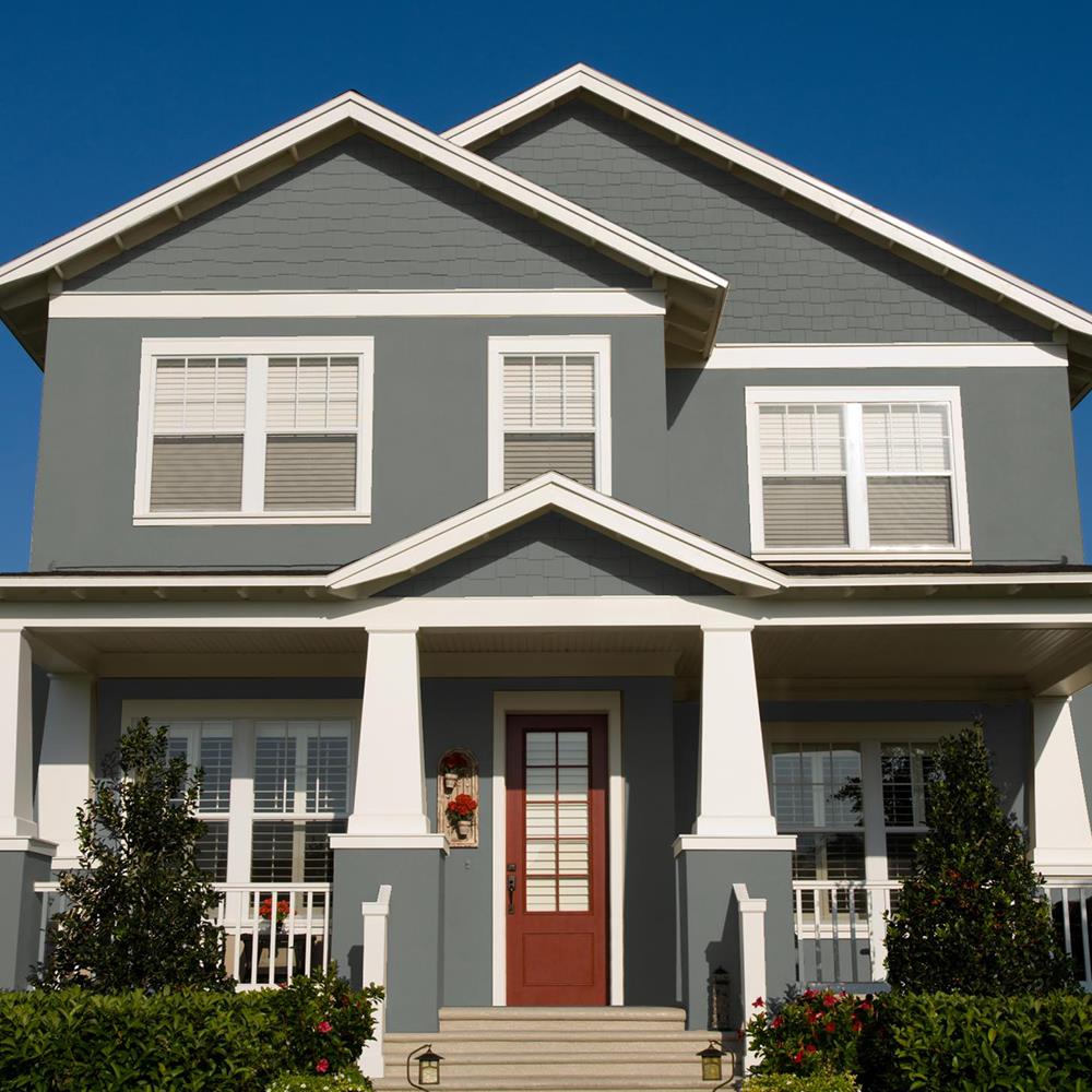 สีน้ำทาภายนอก TOA 4 SEASONS ADVANCE 8328 สี SLIPPERY SHALE ด้าน 2.5 แกลลอน