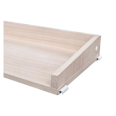 แผ่นชั้นไม้เมลามีนพร้อมขอบกันตก STACKO COZI 62.2X30X7.6 ซม. สีวอลนัท_2