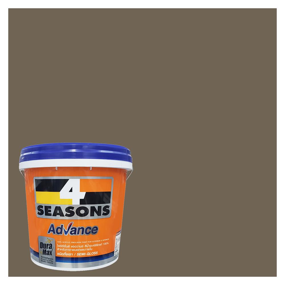 สีน้ำทาภายนอก TOA 4 SEASONS ADVANCE 8446 สี LIMESTONE POINT กึ่งเงา 2.5 แกลลอน