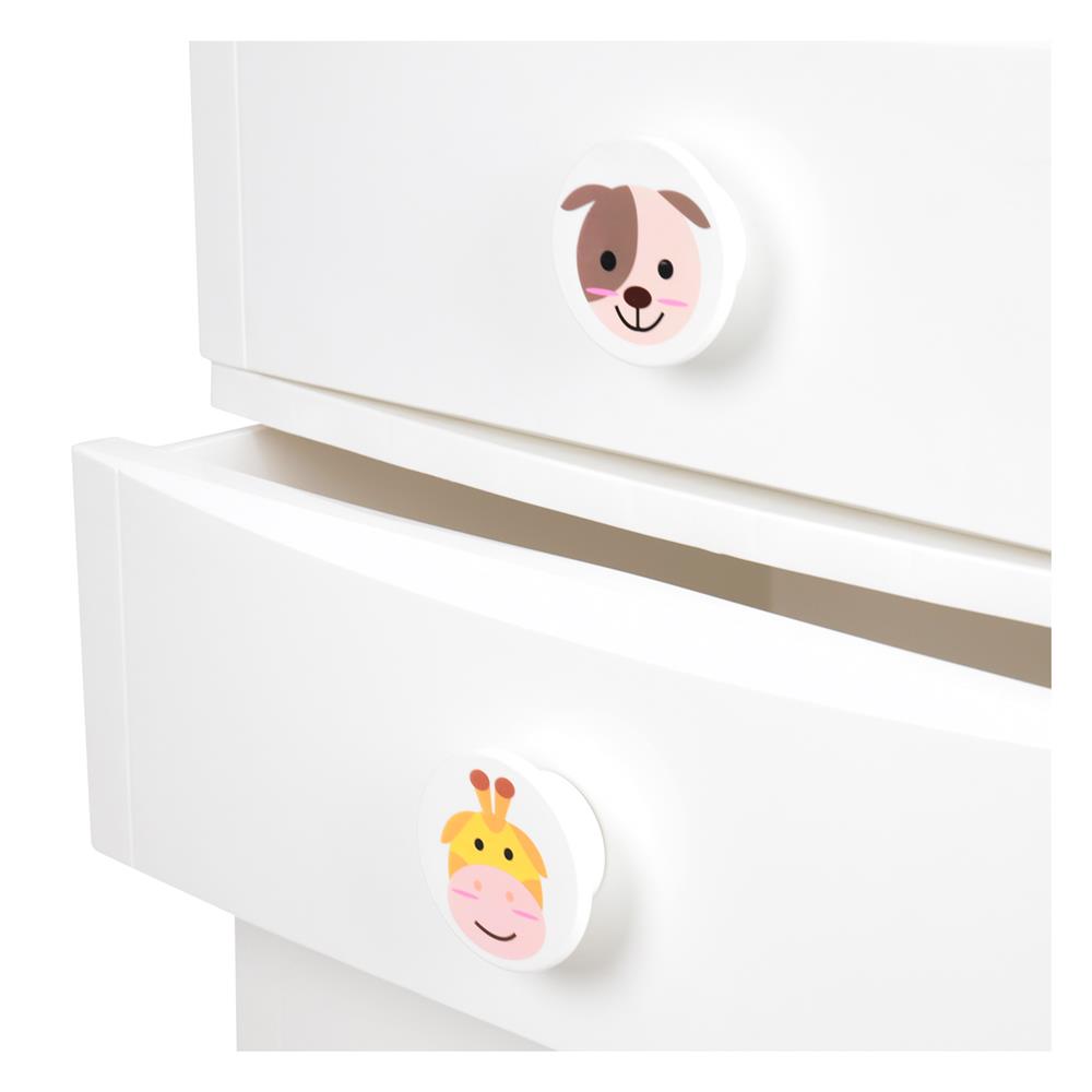 ตู้ลิ้นชัก 4 ชั้น STACKO C12 56X45X105 ซม. ANIMAL สีขาว