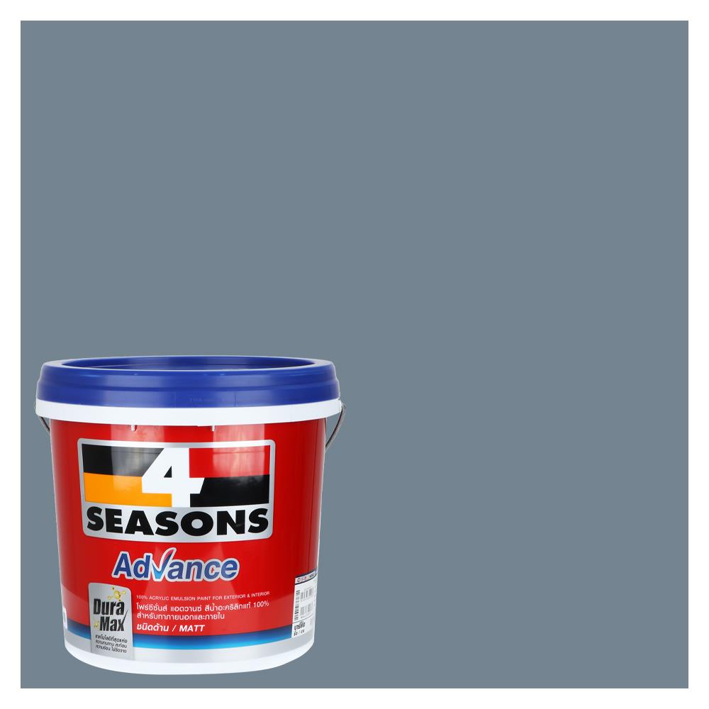 สีน้ำทาภายนอก ชนิดด้าน TOA 4 SEASONS ADVANCE 8264 สี MIRADOR 2.5 แกลลอน
