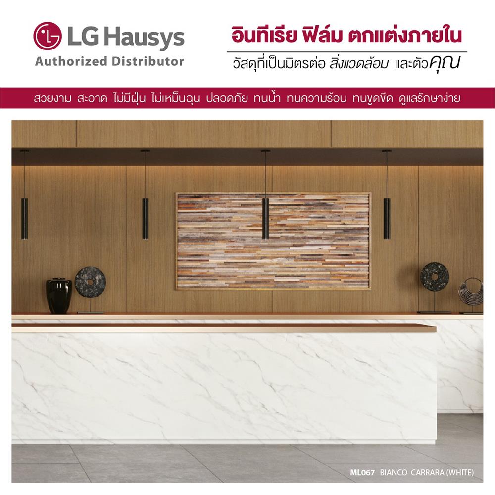 วอลล์สติ๊กเกอร์ LX HAUSYS ML067 1.22X2 ม. สีขาว