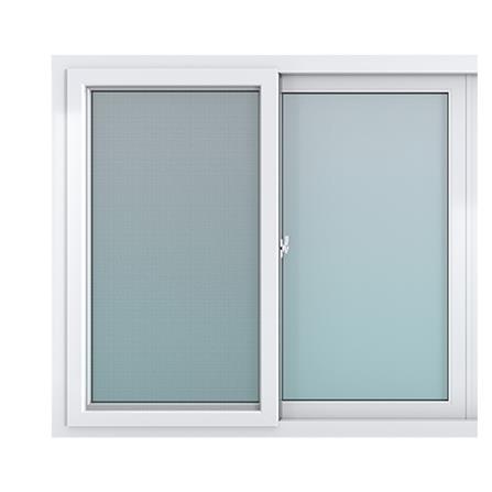 หน้าต่างบานเลื่อน UPVC F-S-S-F มุ้ง HOFFEN PRO 240X110 ซม. สีขาว_1